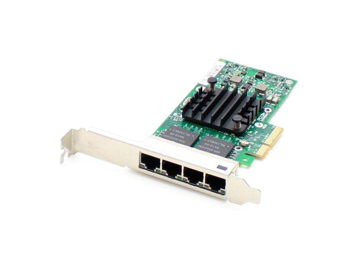 Dell Compatible 1Gbps Quad RJ-45 PCIe x4 Network Interface Card (NIC) - High-Speed Ethernet Adapter for Servers, Workstations & Gaming PCs | Perfect for Data Centers, Office Networks & Home Labs
