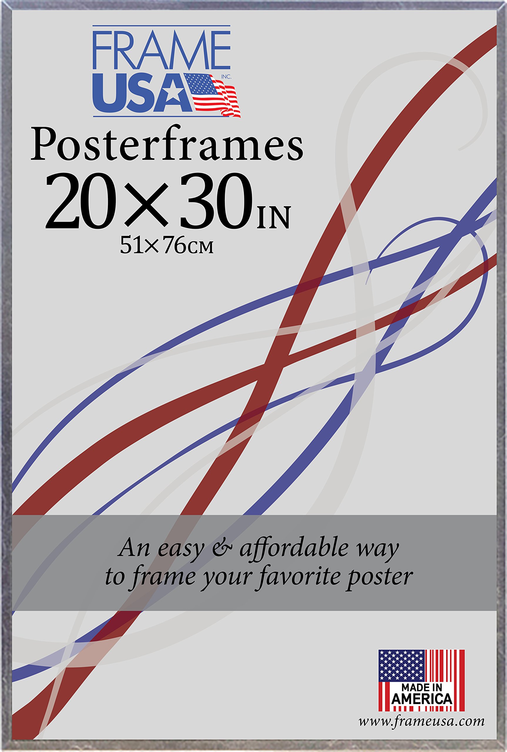 Frame USA 20x30 Hardboard Poster Frames - Clear Acrylic Front with Multiple Color Options - Perfect for Home Decor, Office Displays & Artwork Protection