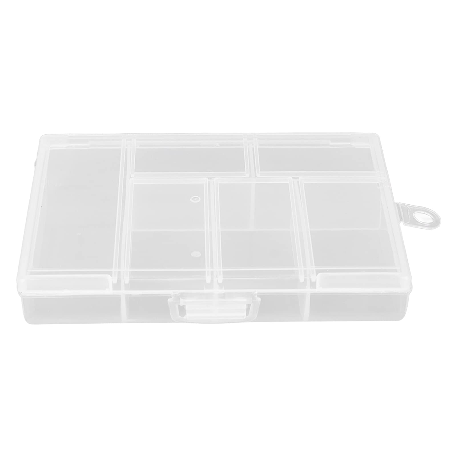 6-Compartment DIY Beads Organizer Box - Transparent Lock-Tight Storage for Small Beads & Crafts | Perfect for Jewelry Making, Scrapbooking & Daily Organization