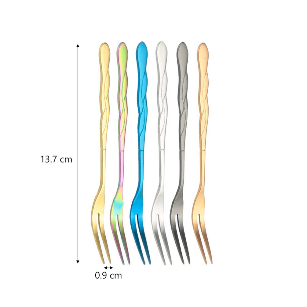 DOITOOL 10-Pack Reusable Stainless Steel Fruit Forks - Elegant Fruit Picks for Party Platters, Cheese Boards, and Dessert Displays - Perfect for Weddings, Baby Showers, and Cocktail Parties