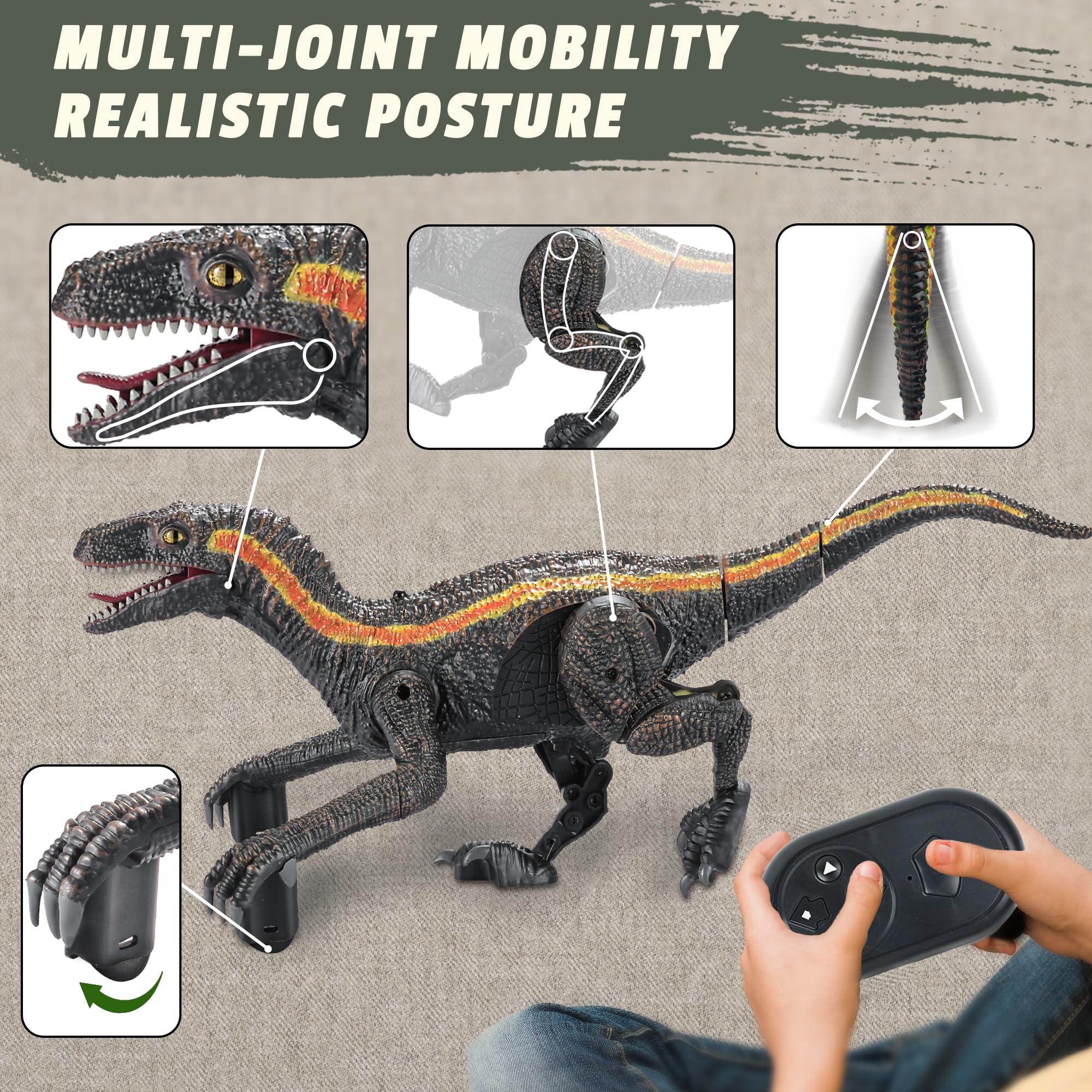 Remote Control Dinosaur Toy for Kids - 13