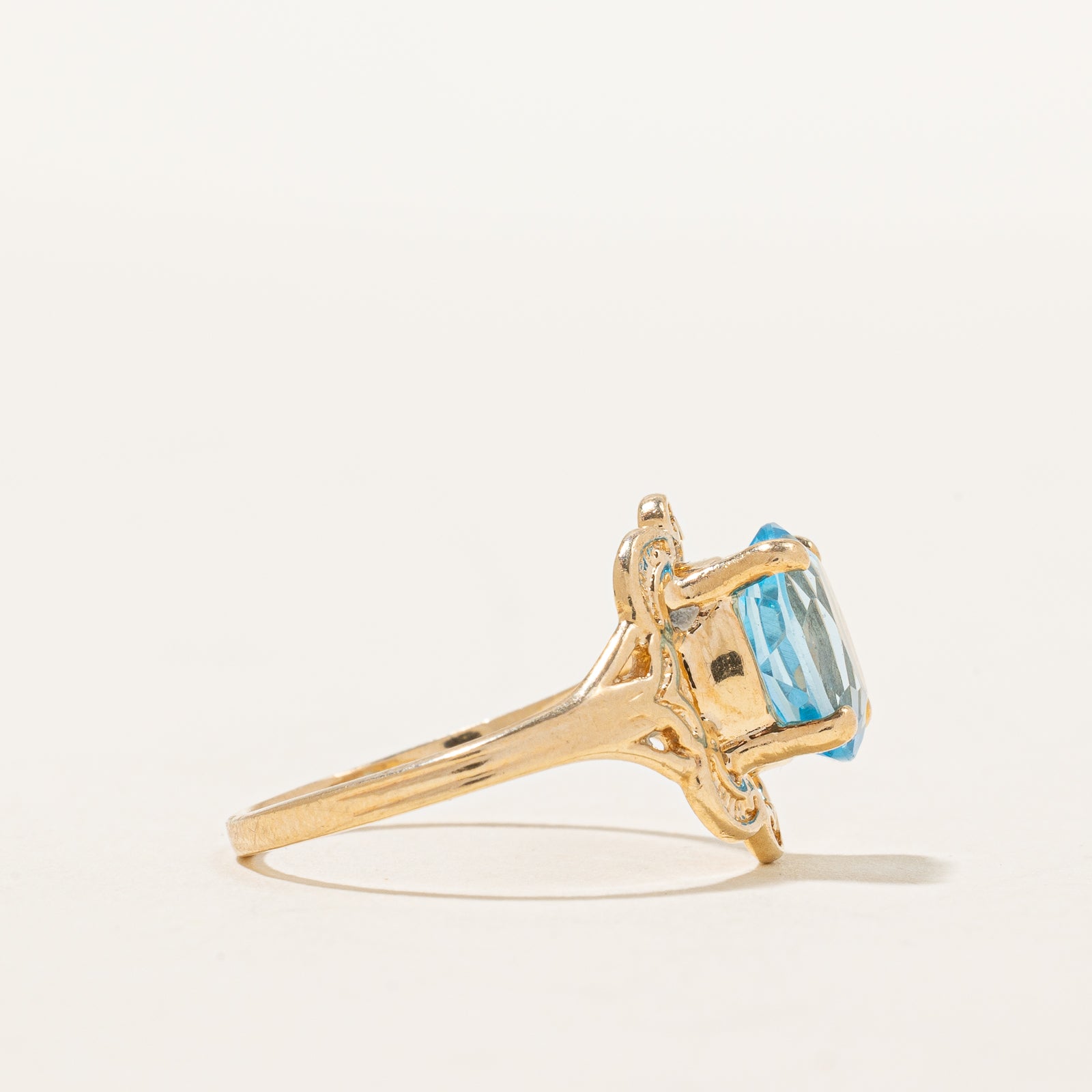Blue Topaz Cocktail Ring - 2.30 Carat Gemstone Jewelry for Women | Size 6.25 | Elegant Statement Ring for Evening Parties, Weddings & Special Occasions