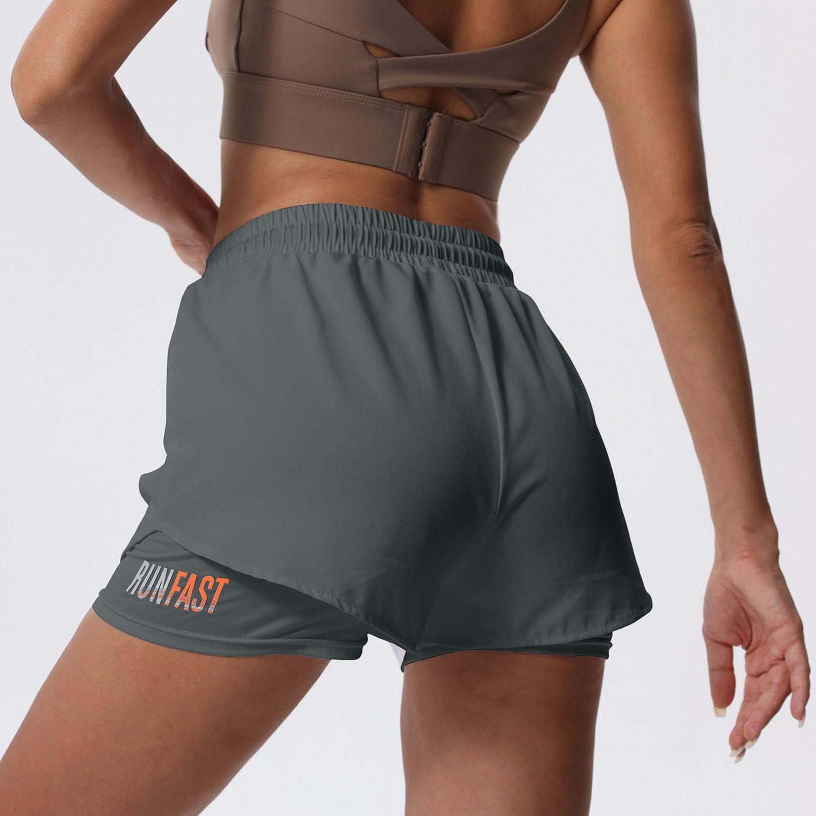 YOAKUKA Women's 2-in-1 Workout Shorts with Built-in Liner - High Waist Yoga Running Tennis Skirt for Gym, Fitness & Summer Sports - Perfect for Workouts, Running, Yoga and Casual Wear