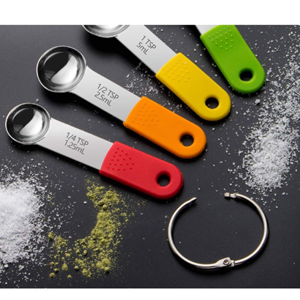 Premium Stainless Steel Measuring Spoon Set - 7-Piece Kitchen Measuring Cups & Spoons for Baking, Cooking, and Coffee - Durable & Accurate Measurement Tools for Home Bakers & Professional Chefs