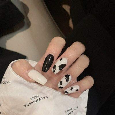 24pcs Long Fake Nails with Yellow Butterfly Design - Square False Nails with Full Nail Art Tips for Women | Perfect for Parties, Weddings, and Special Occasions