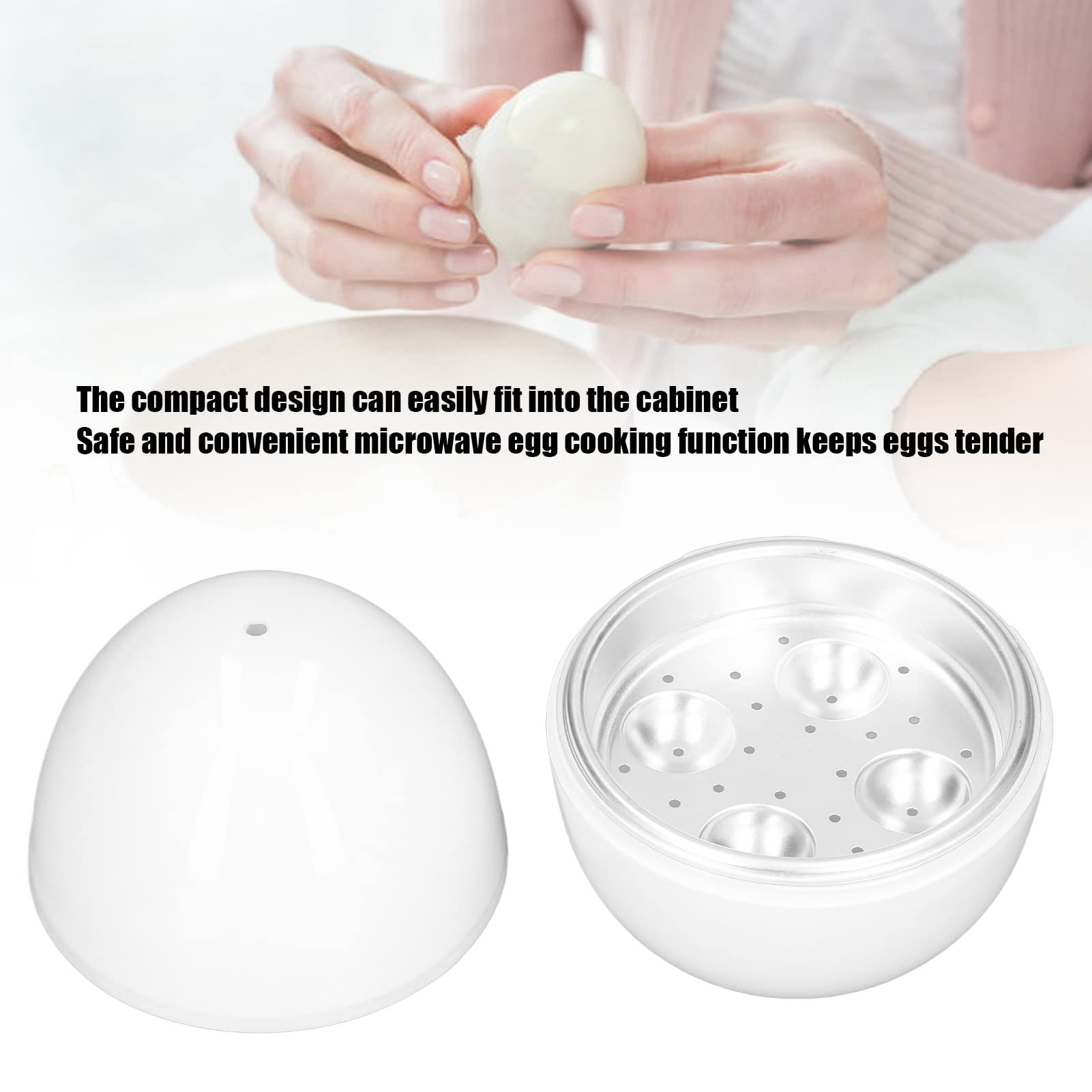 Microwave Egg Cooker and Boiler - Quick Hard Boiled Egg Maker for Kitchen | Perfect for Breakfast, Meal Prep & Healthy Snacks