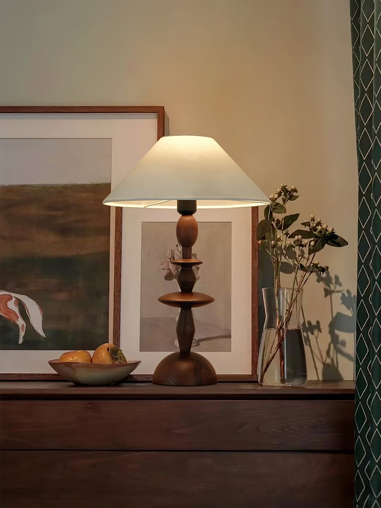 Handcrafted Wooden Table Lamp - Natural Wood Finish, Modern & Rustic Home Decor for Living Room, Bedroom, or Office - Perfect for Cozy Reading Nooks & Ambient Lighting