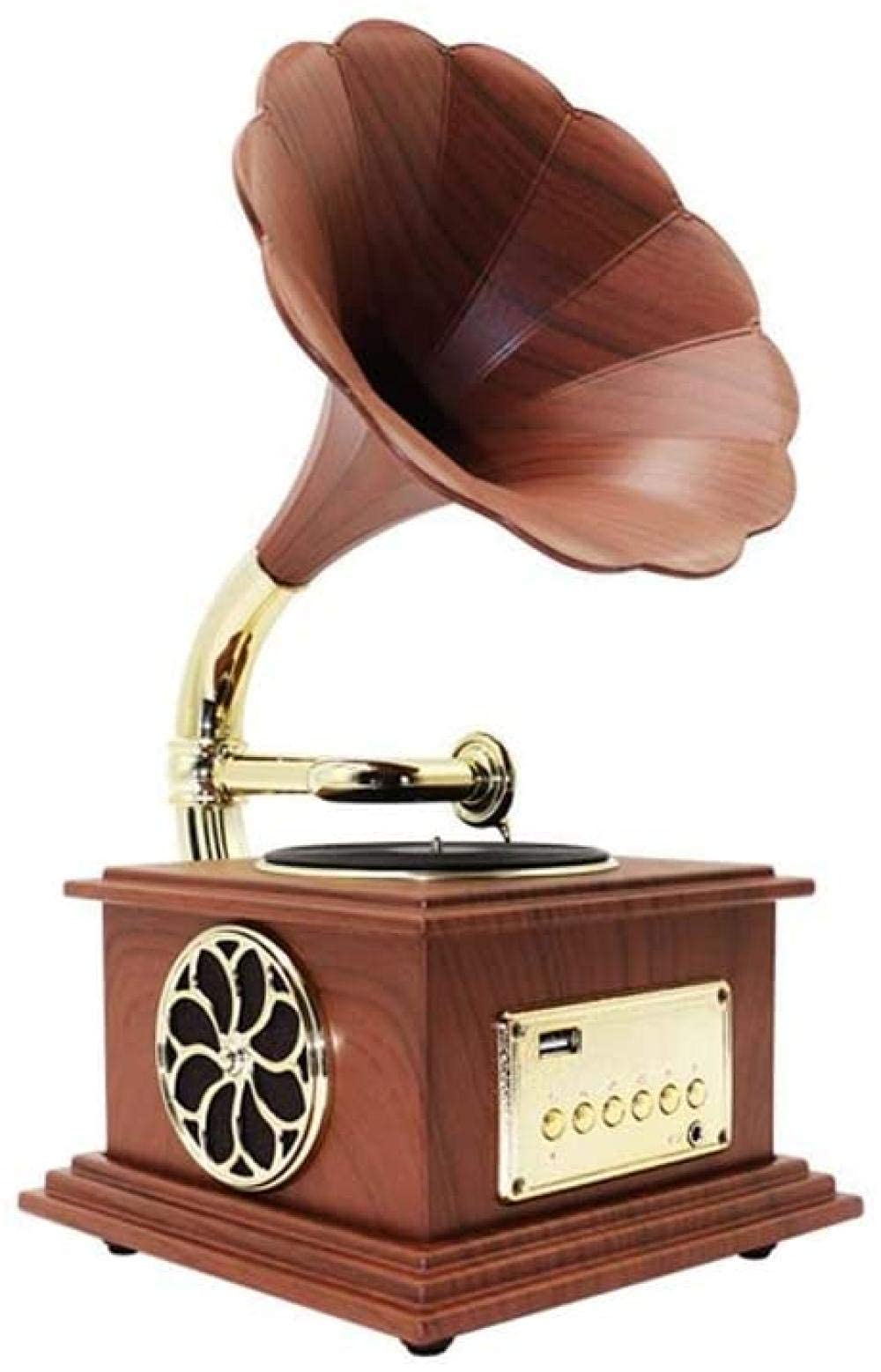 Vintage Record Player with Bluetooth - Mini Phonograph Turntable for Home, Living Room & Office | Wireless Stereo Speaker for Vinyl Records & Music Streaming | Perfect for Parties, Gifts & Retro Decor