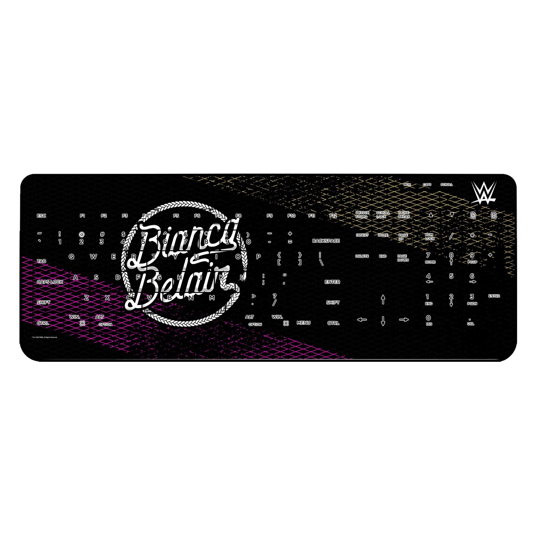 Bianca Belair Wireless USB Keyboard - Slim Steel Design for PC, Laptop, Mac - Perfect for Home, Office, and Gaming Use