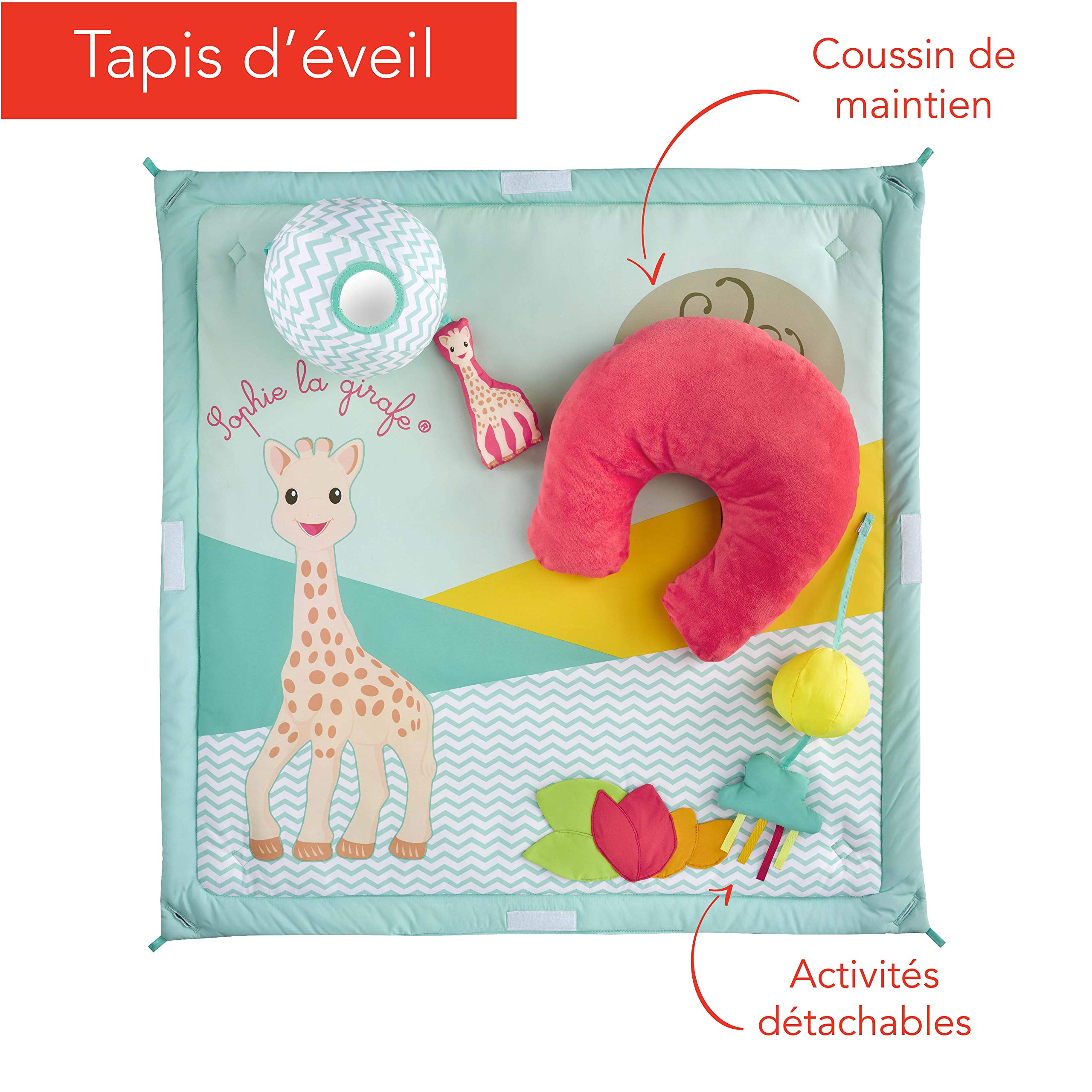 Sophie La Girafe Baby Teether Toy - Natural Rubber Chewable Giraffe for Infants & Toddlers | Soothing Gum Relief for Teething Babies | Perfect Shower, Crib & Stroller Companion