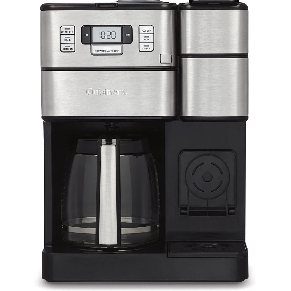 CUISINART Coffee Center Grind & Brew Plus SS GB1 Automatic Coffee Maker - Freshly Ground & Brewed Coffee for Home, Office & Kitchen Use