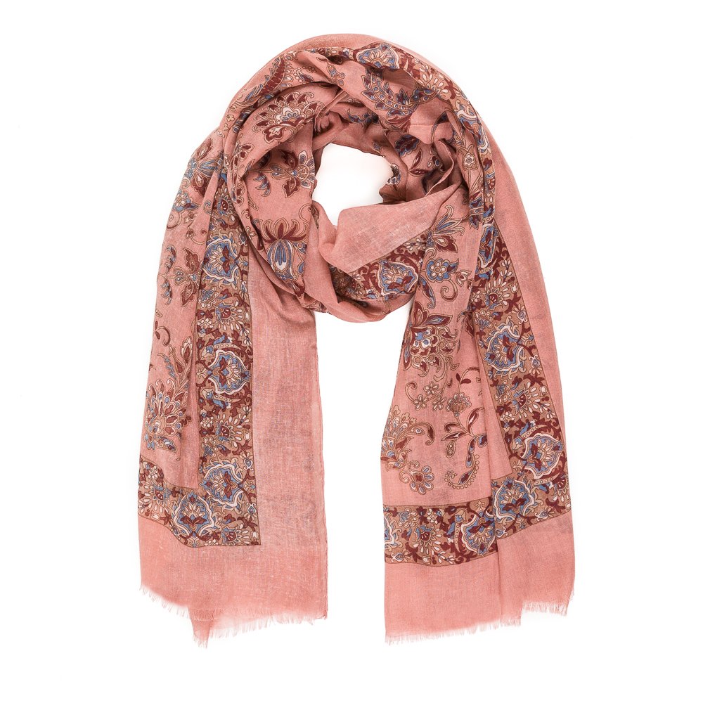 Lightweight Paisley Scarf for Women - Soft Fashion Shawl Wrap for Spring, Fall & Winter - Perfect for Office, Travel & Casual Outfits
