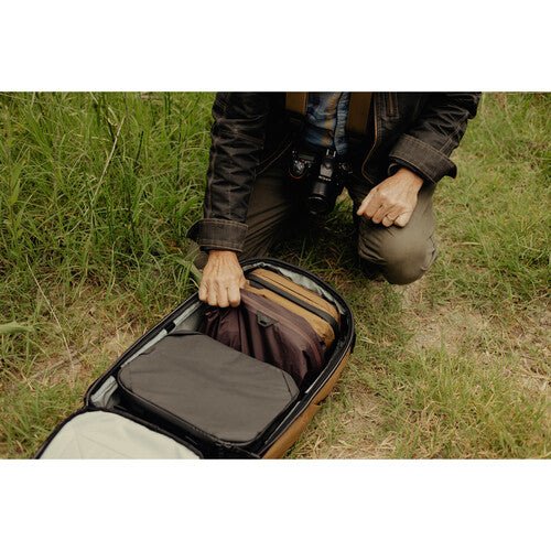 Peak Design Tech Pouch - Waterproof Travel Organizer for Electronics & Cables (Coyote) - Perfect for Camping, Hiking & Business Trips