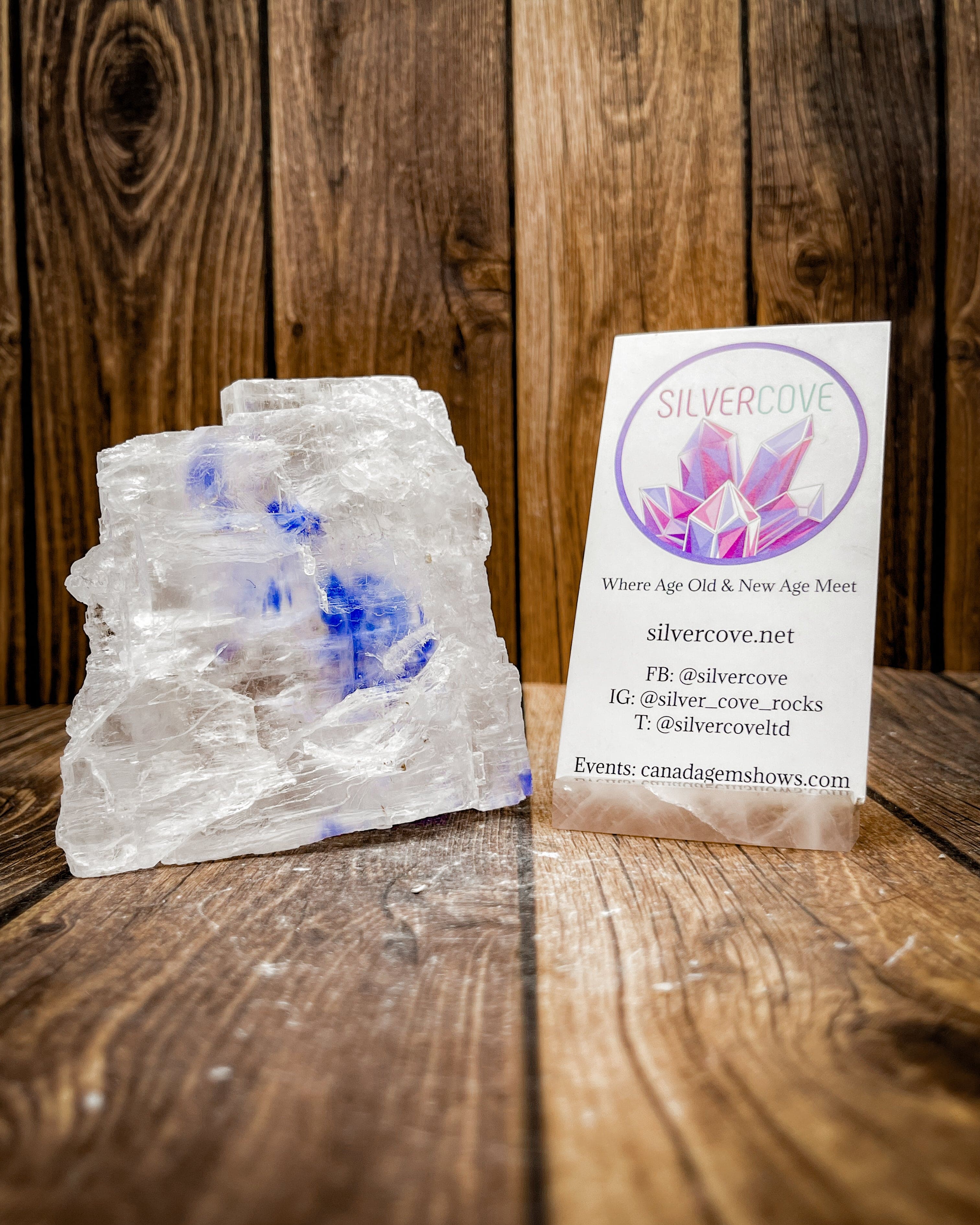 Natural Blue Halite Crystal Specimen - Rare Mineral Collectible for Home Decor, Healing & Meditation - Perfect for Display Cases, Office Desks & Spiritual Spaces