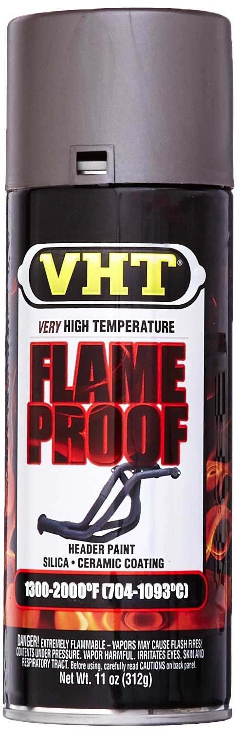 VHT SP998-6PK High Temperature Flameproof Spray Paint - 6 Pack (11oz Each) - Heat Resistant Coating for Grills, Engines, Exhausts & Fireplaces - Cast Iron Flat Finish Aerosol Paint