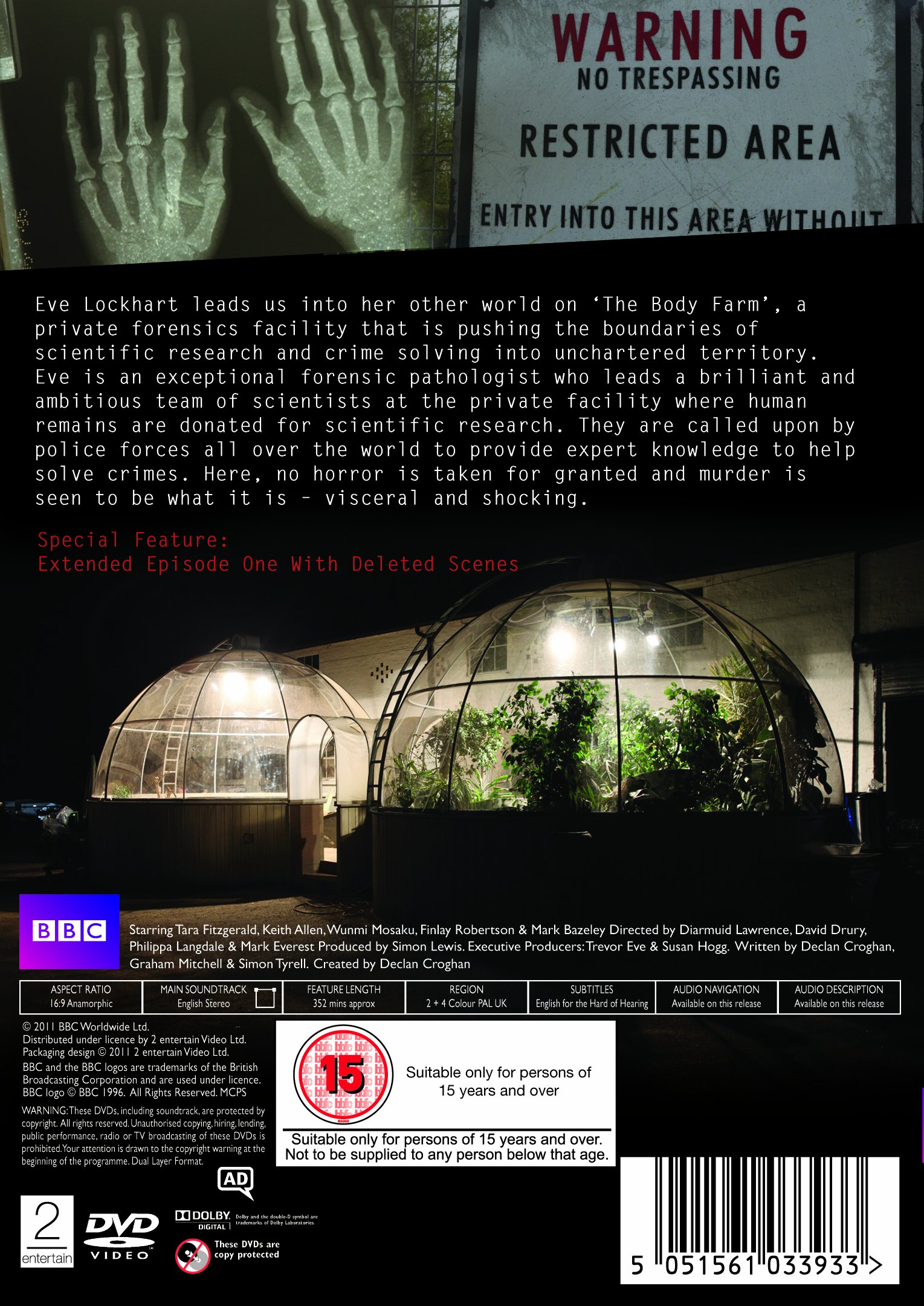 The Body Farm: Complete Series 1 DVD (Region 2 & 4) - Crime Drama TV Show for Mystery Lovers & Forensic Science Fans