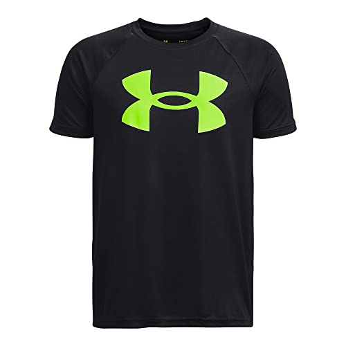 Under Armour Boys' Tech Big Logo Short Sleeve T-Shirt - Moisture Wicking Athletic Tee for Sports & Casual Wear - Perfect for Basketball, Running & Everyday Activities