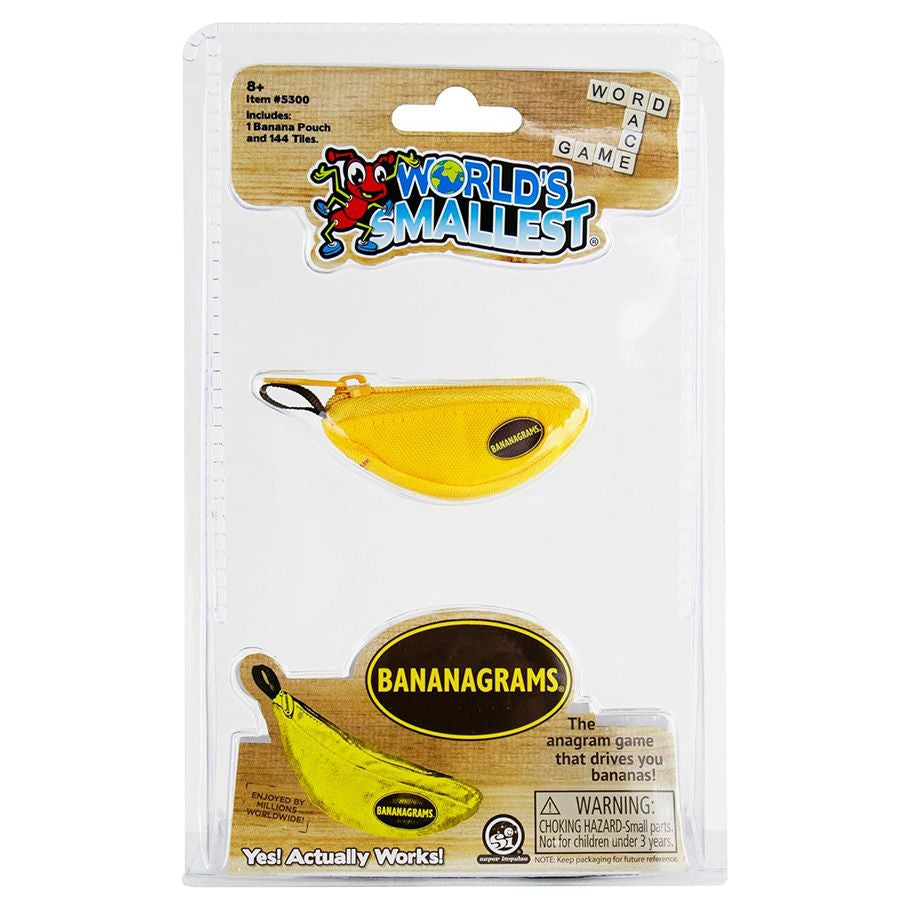 Bananagrams - World's Smallest Word Game | Fun Family & Travel Board Game for Kids & Adults | Perfect for Parties, Road Trips & Educational Play