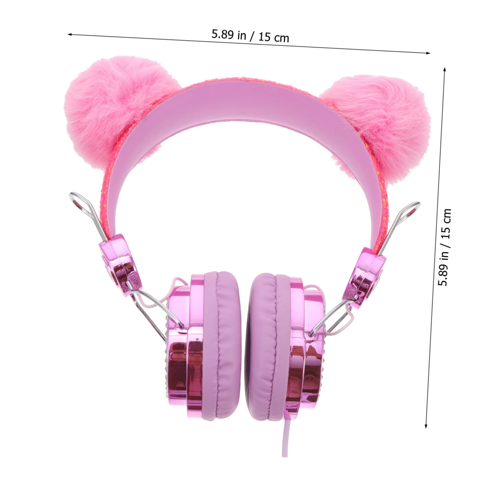ABOOFAN Kids Headphones with Microphone - Soft Over-Ear Cat Ear Headphones for Children, 3.5mm Jack, Noise Reduction for Online School, Gaming & Travel (Random Colors) - Perfect for Remote Learning, Video Calls & Mobile Devices