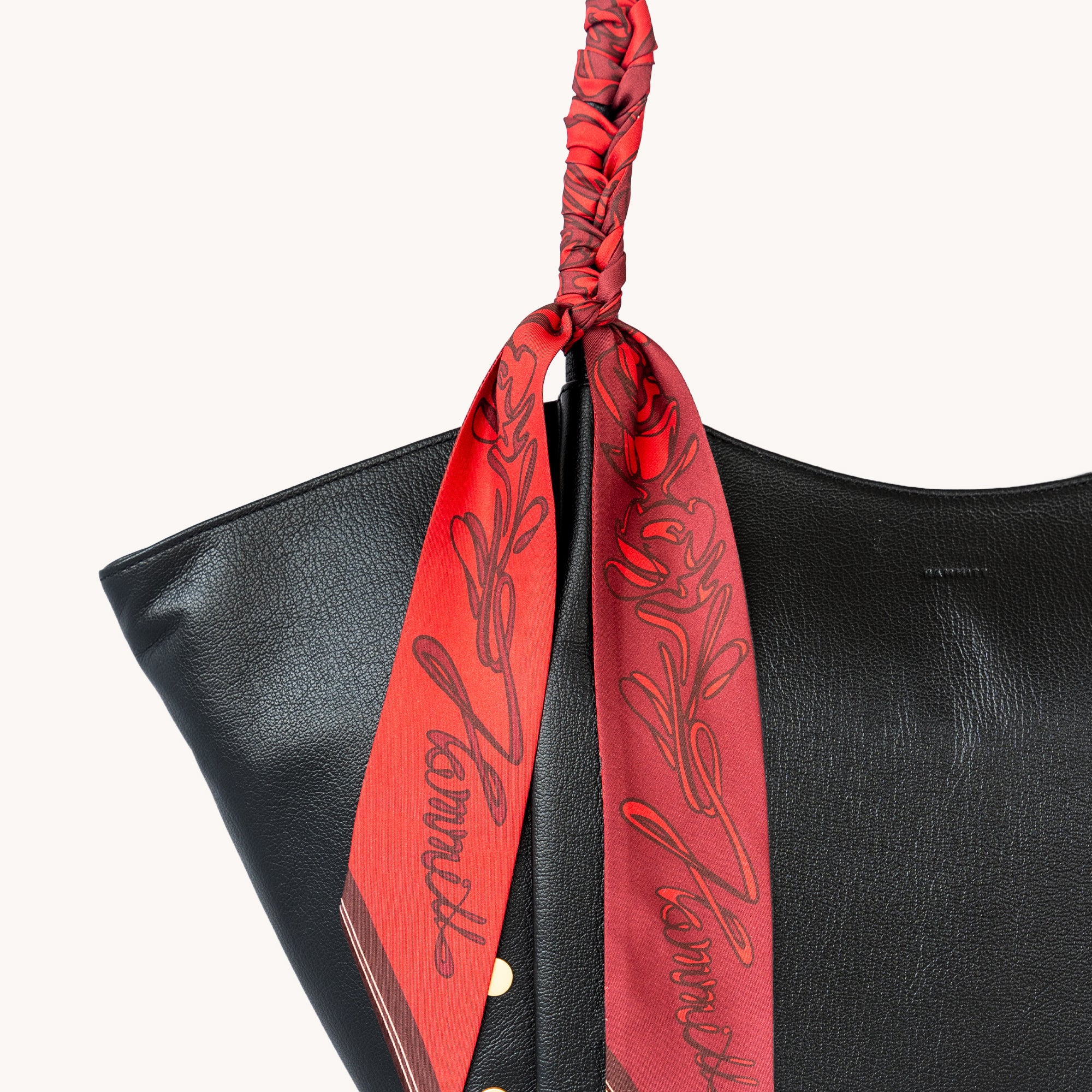 Elegant Silk Scarf with Romantic Love Letter Print - Perfect for Date Nights & Special Occasions