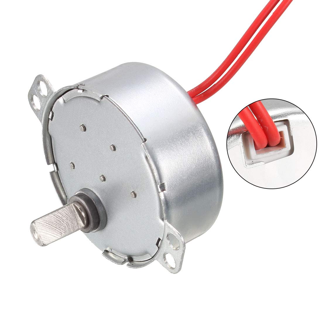 uxcell 24V AC Synchronous Motor 0.8-1RPM 50-60Hz 4W CCW/CW Rotation - Replacement for Microwave Oven, Appliances & DIY Projects - Perfect for Repairing Microwaves, Small Machinery & Home Automation Systems