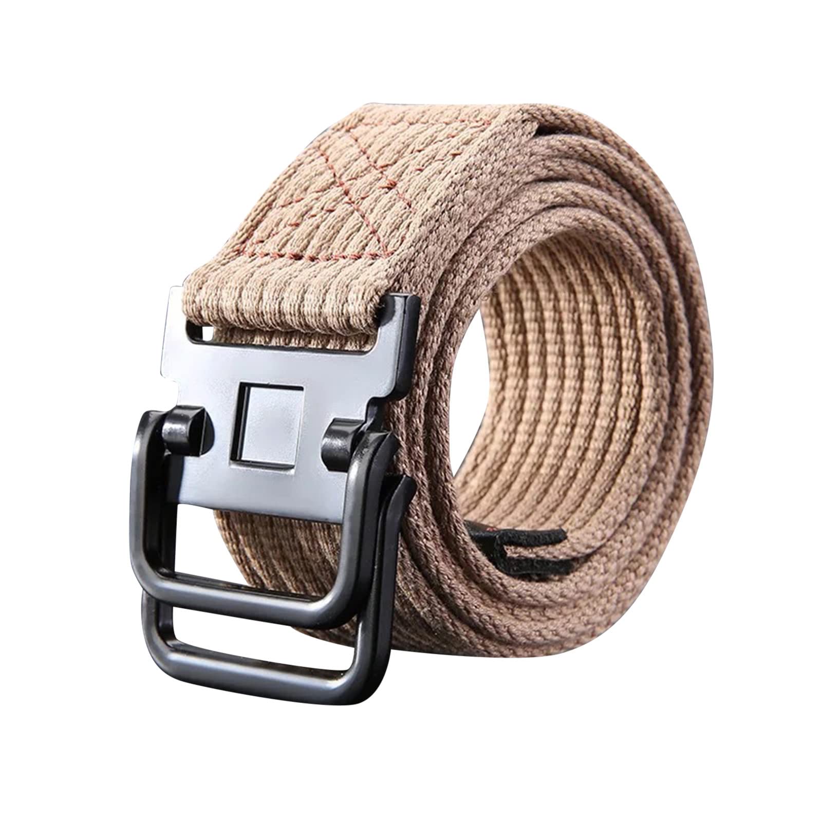Men's Military Canvas Bartender Belt - Quick Release Buckle Unisex Waist Belt for Outdoor Training & Work - Durable Waistband for Bartending, Hiking & Tactical Use