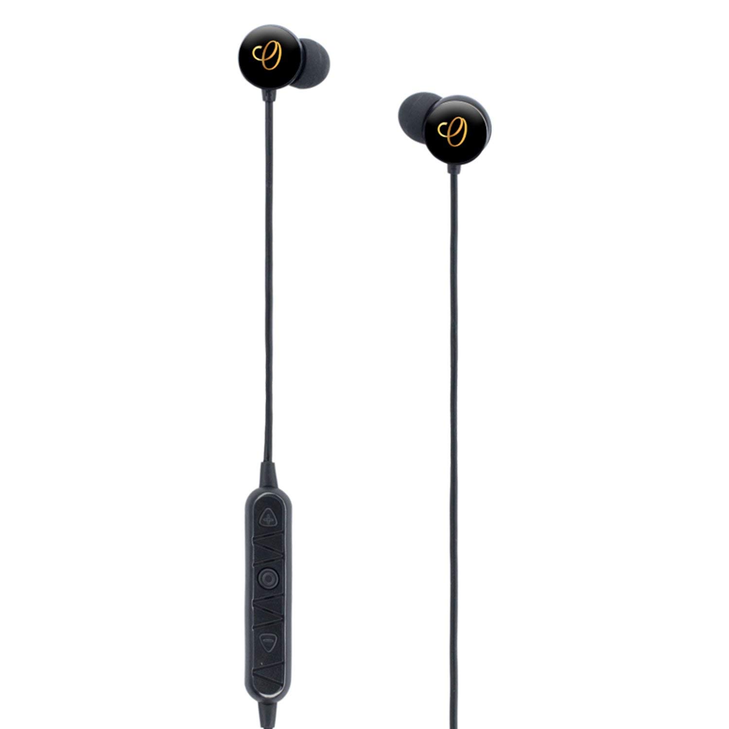 Origaudio Budsies Wireless Bluetooth Earbuds with Built-in Mic & Charging Case - Noise Cancelling Headphones for iPhone Android (Black) | Perfect for Gym, Running, Workouts & Commuting