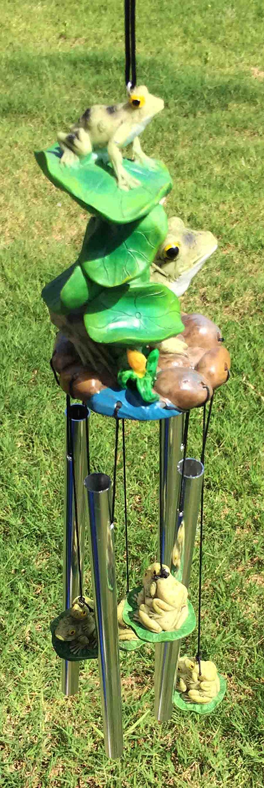 Resonant Frog Wind Chime - Garden & Patio Decor for Relaxation