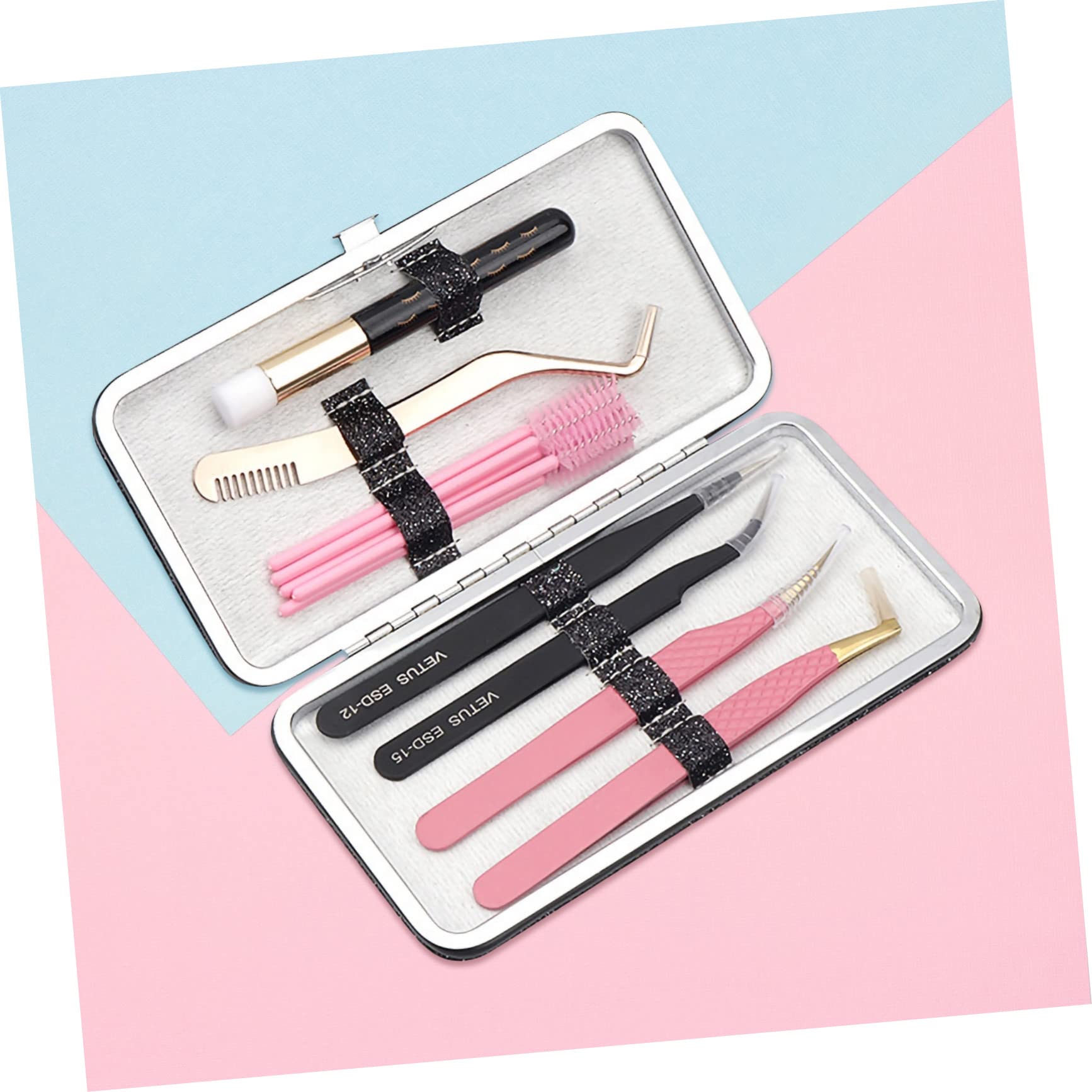Professional Eyelash Tweezer Storage Case - Makeup Organizer Box for Tweezers & Beauty Tools | Portable Cosmetic Accessories Container | Perfect for Salon, Travel & Home Makeup Organization