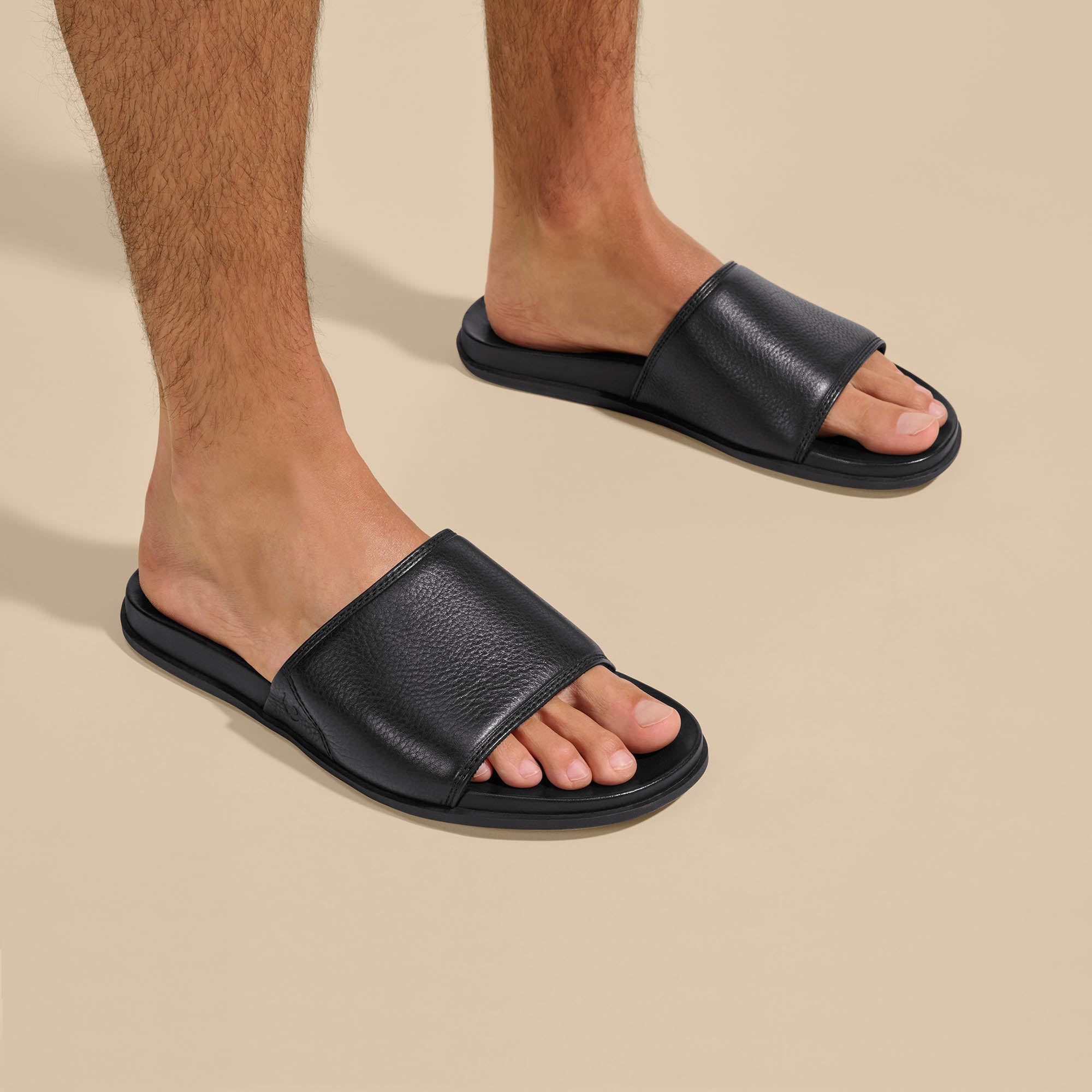 Olali Slide Sandals for Women - Black | Comfortable & Stylish Summer Shoes for Beach, Pool, and Casual Wear