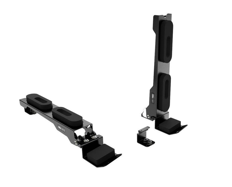 Front Runner Outfitters Vertical Surfboard Carrier - Heavy Duty Roof Rack Mount for SUVs & Trucks - Secure Transport for Surfboards, Paddleboards & Kayaks - Perfect for Beach Trips & Water Sports Adventures