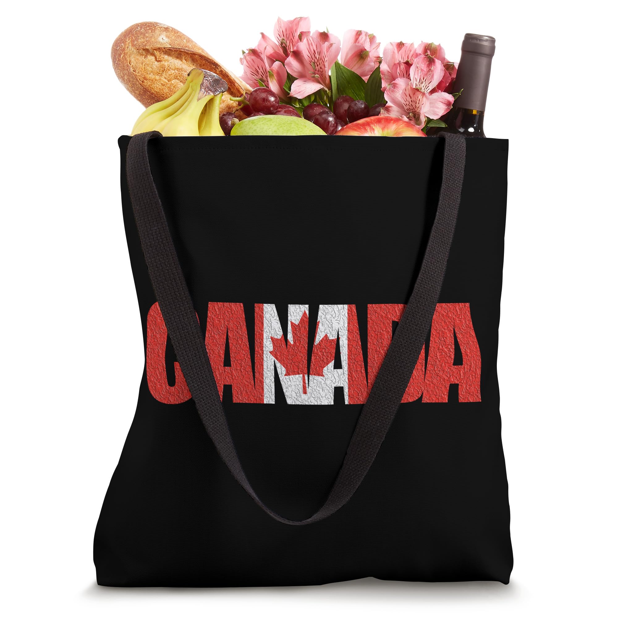 Canadian Flag Tote Bag - Durable & Stylish Canada Themed Shopping Bag for Groceries, Beach, Travel & Everyday Use