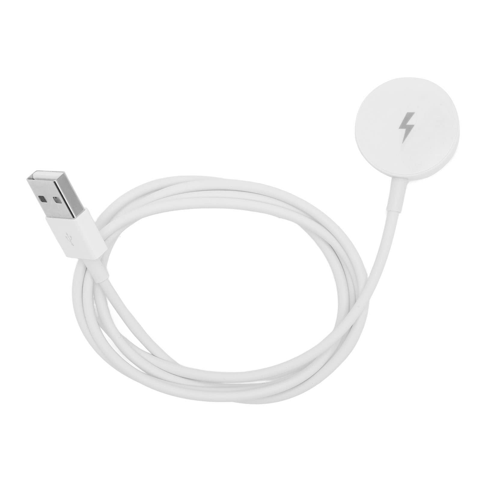 Magnetic Fast Charging Watch Charger for Fossil Gen 1 2 3 - Portable USB Smartwatch Charging Cable Dock Stand Replacement (White) | Perfect for Travel, Office & Nightstand Charging