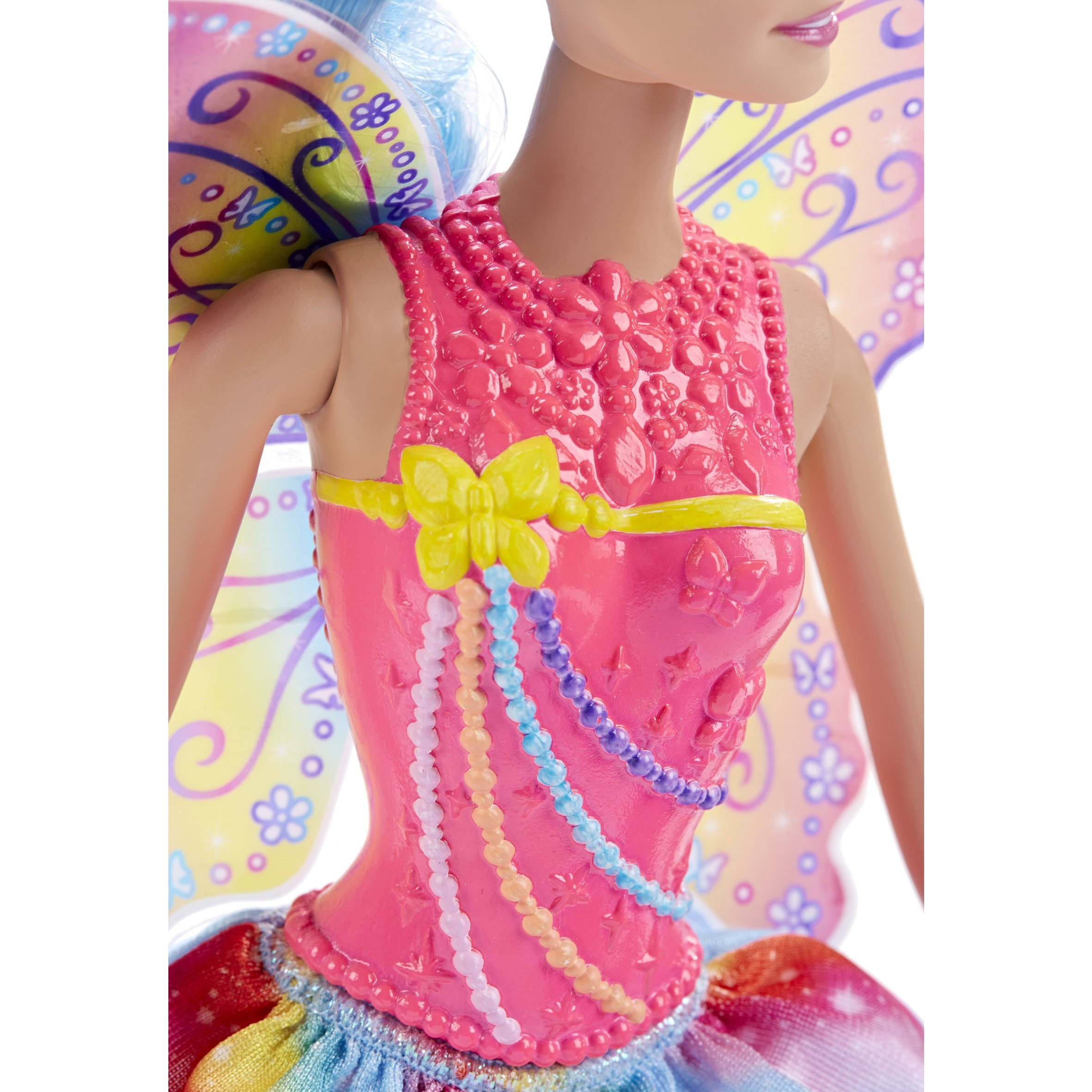 Barbie Fairy Doll with Rainbow Fashion Dress - Magical Playtime Toy for Kids | Perfect for Birthday Gifts, Dress-Up Games & Fantasy Storytelling