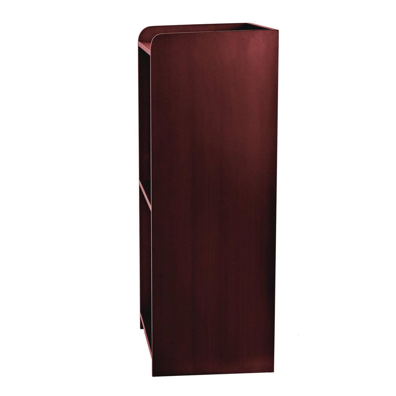 AdirOffice Wooden Mobile Lectern Podium with Storage Shelves - 22.44