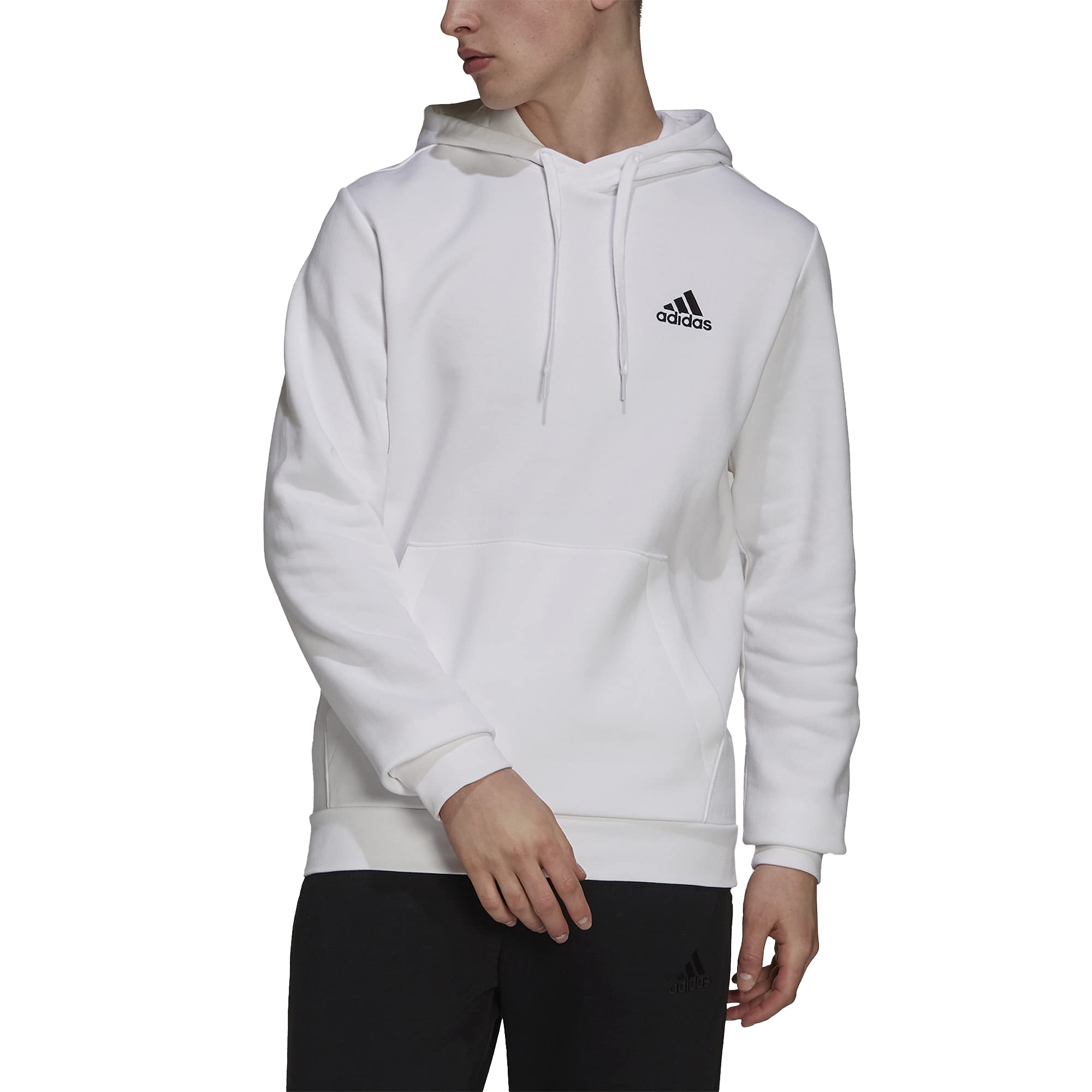 adidas Men's Essentials Fleece Hoodie - Soft Comfortable Pullover Sweatshirt for Casual Wear, Gym & Outdoor Activities