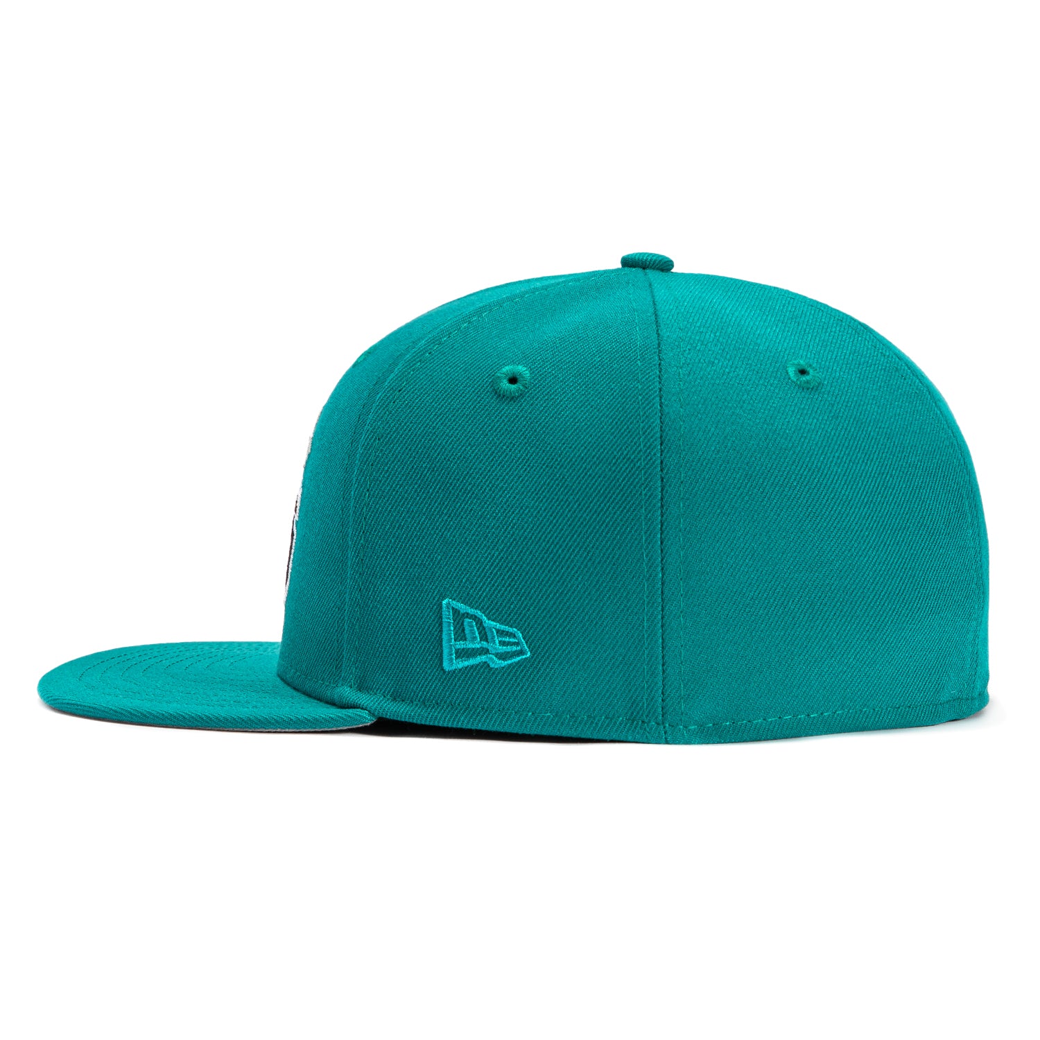 New Era 59Fifty San Jose Sharks Logo Patch Word Hat - Teal Snapback Baseball Cap for Men & Women - Perfect for Hockey Games, Sports Events & Streetwear Fashion