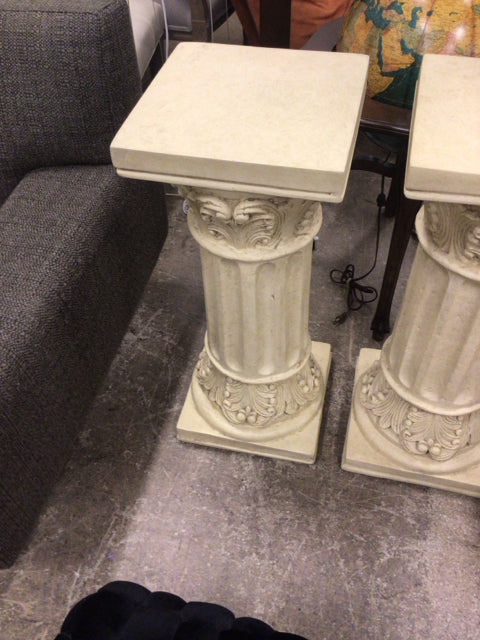 Premium Cream Casted Column - Elegant Home Decor for Living Room, Bedroom & Office | Perfect for Modern Interior Design