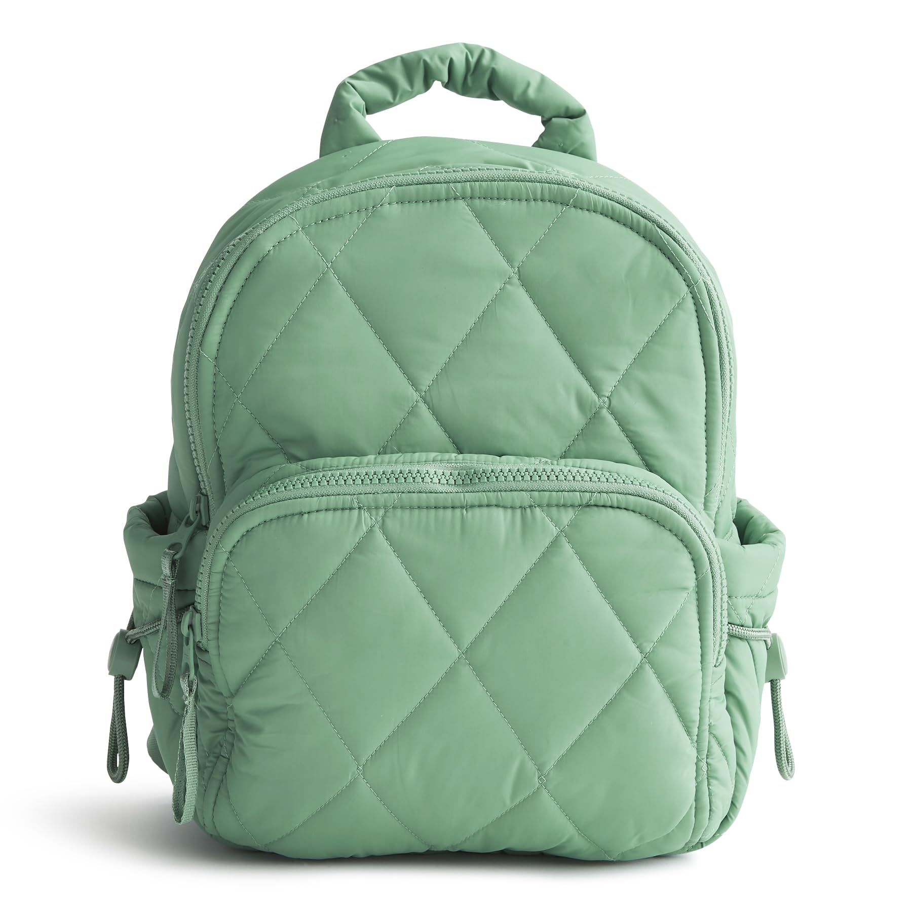 Vera Bradley Featherweight Small Banbury Backpack - Lightweight Travel Backpack for Women, Beryl Green - Perfect for School, Work & Weekend Getaways