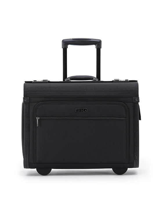 Tosca TCA2601 Black Soft-Sided Pilot Case - Durable & Lightweight Air Travel Bag for Pilots & Flight Crews - Perfect for Business Trips & Professional Use