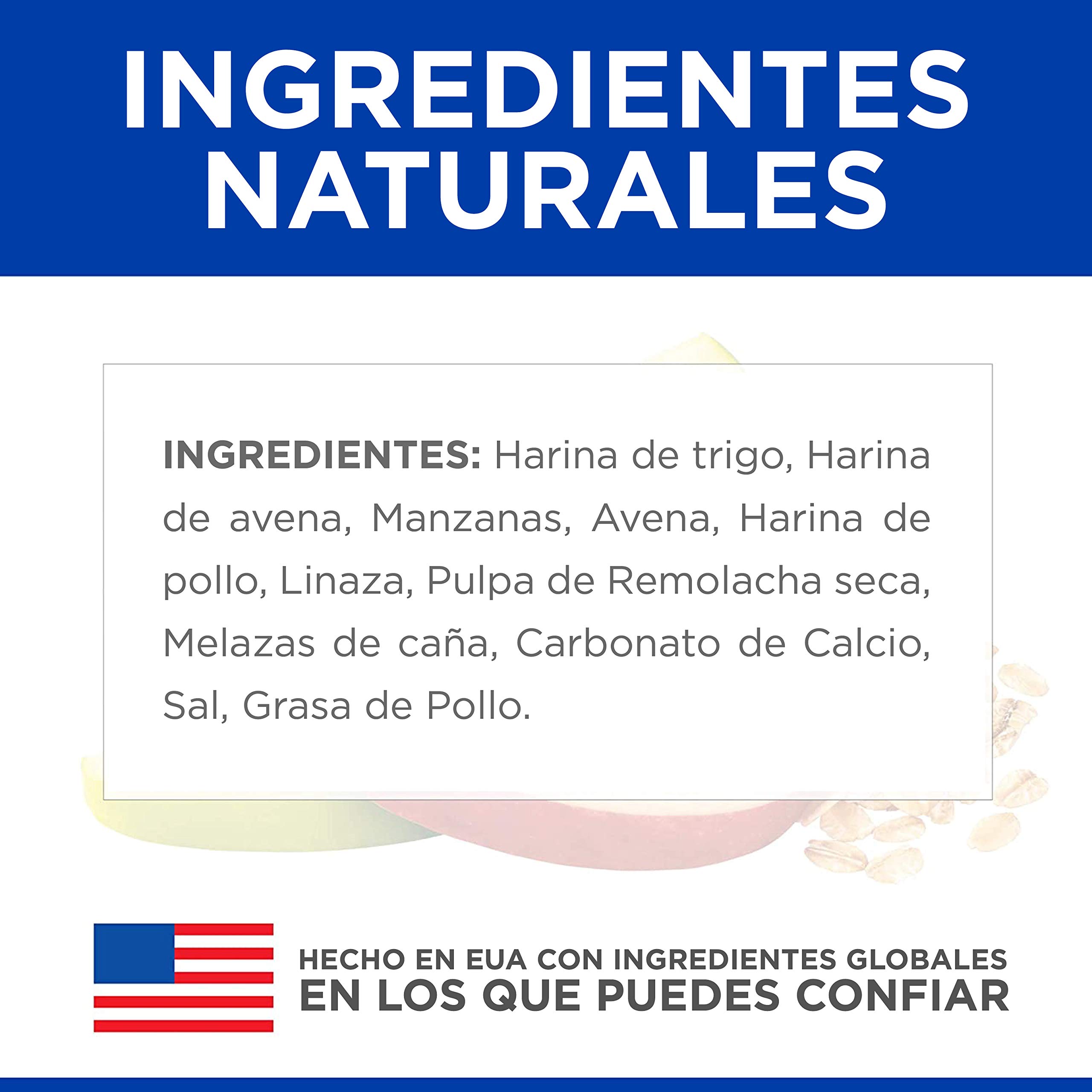 Hill's Natural Fruity Crunchy Dog Treats with Apples & Oatmeal - Healthy Snacks for All Life Stages, 8 oz Bag - Perfect for Training Rewards and On-the-Go Treats