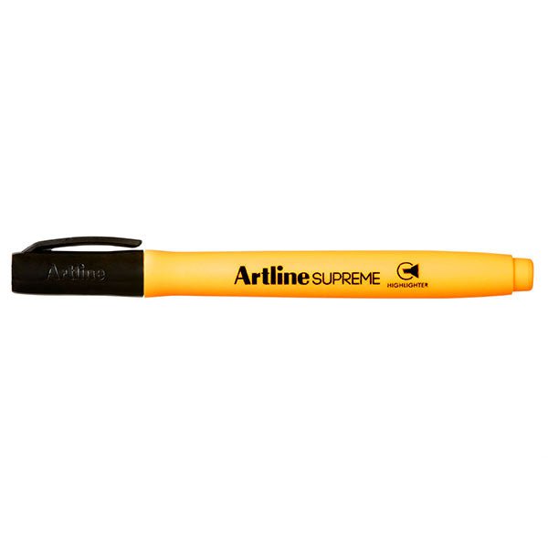 Artline Supreme Highlighter Marker Pens - Pack of 12, Vibrant Orange Ink for School, Office & Study Notes - Perfect for Highlighting Textbooks, Documents & Organizing Notes