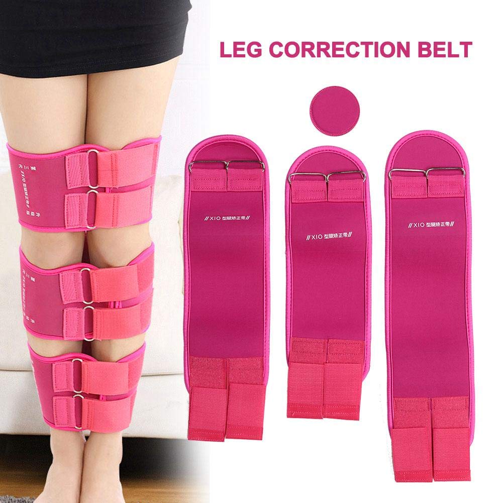 Professional Leg Correction Belts 3-Pack - Adjustable O/X Leg Straightener Straps for Kids & Adults (XL) - Posture Corrector Band for Daily Wear, Exercise & Recovery