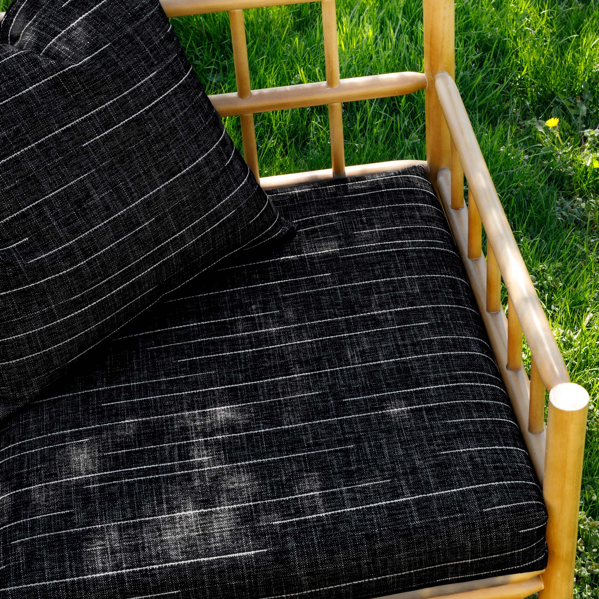 Premium Yuzu InsideOut Fabric - Soft & Durable Onyx Black Home Decor Fabric for Upholstery, Curtains & DIY Craft Projects