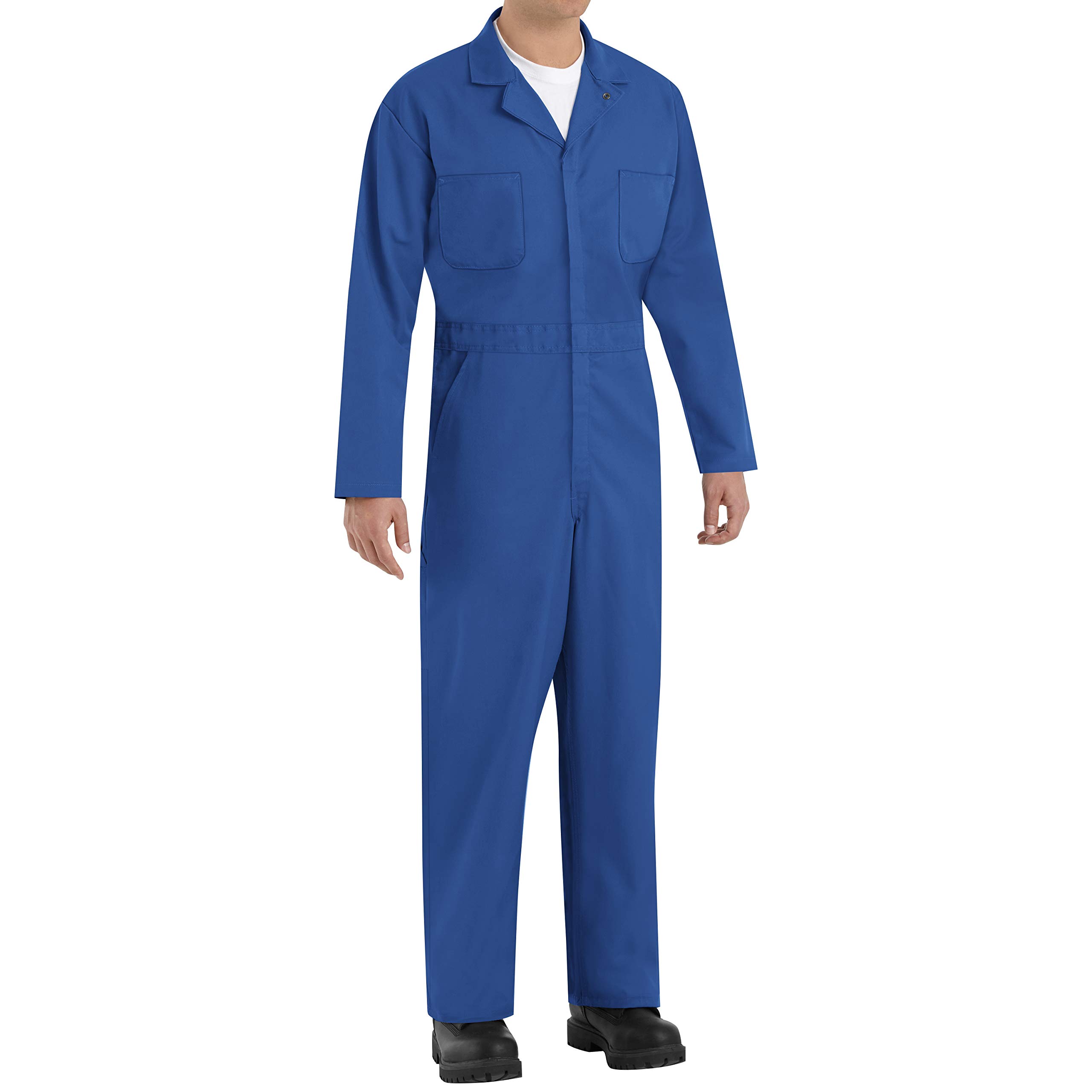 Red Kap Men's Twill Action Back Coverall - Durable Work Overalls for Mechanics & Construction | Comfortable for Long Workdays