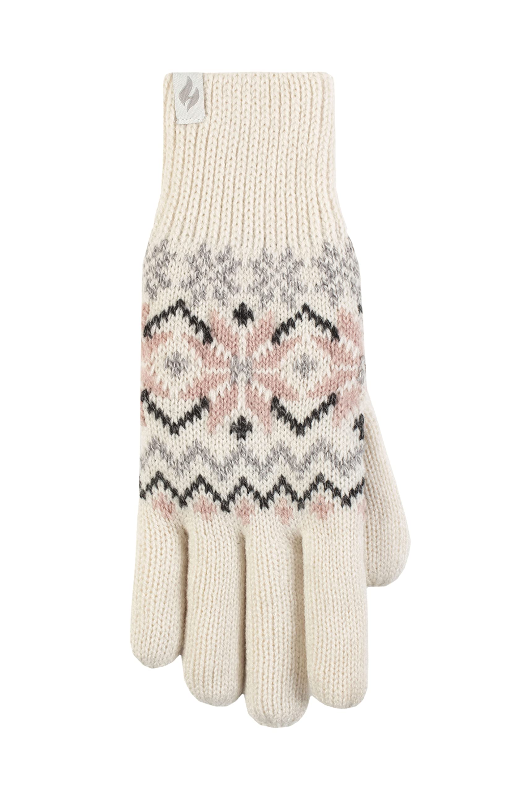 Heat Holders SockShop Women's Avens Patterned Thermal Gloves - Pack of 1 | Winter Warmth for Outdoor Activities, Skiing & Cold Weather