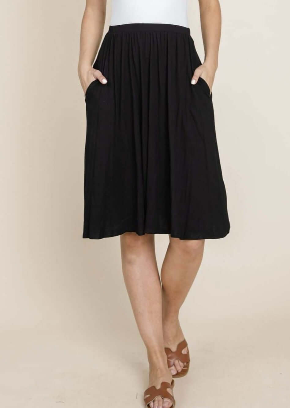 Stylish Casual Fit Skirt - Comfortable & Trendy Women's Skirt Made in USA | Perfect for Everyday Wear, Office & Weekend Outings