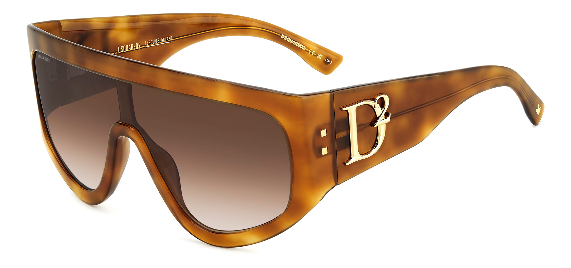 DSQUARED2 D2 0149/S Sunglasses - Polarized UV Protection Aviator Style for Men & Women - Perfect for Driving, Travel, and Outdoor Activities