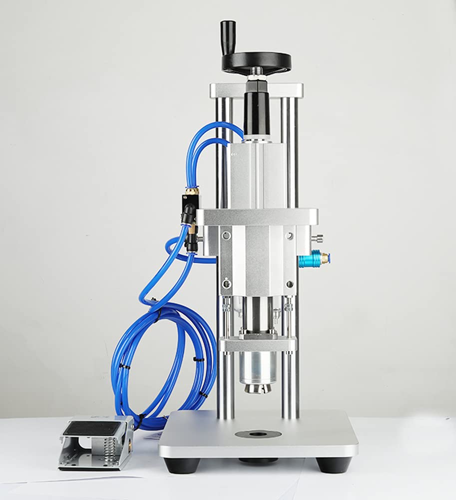 Pneumatic Vial Capper Machine - 13mm Aluminum-Plastic Cap Sealer for Oral Liquid Bottles | Medical & Pharmaceutical Lab Equipment | Perfect for Drug Manufacturing & Laboratory Use