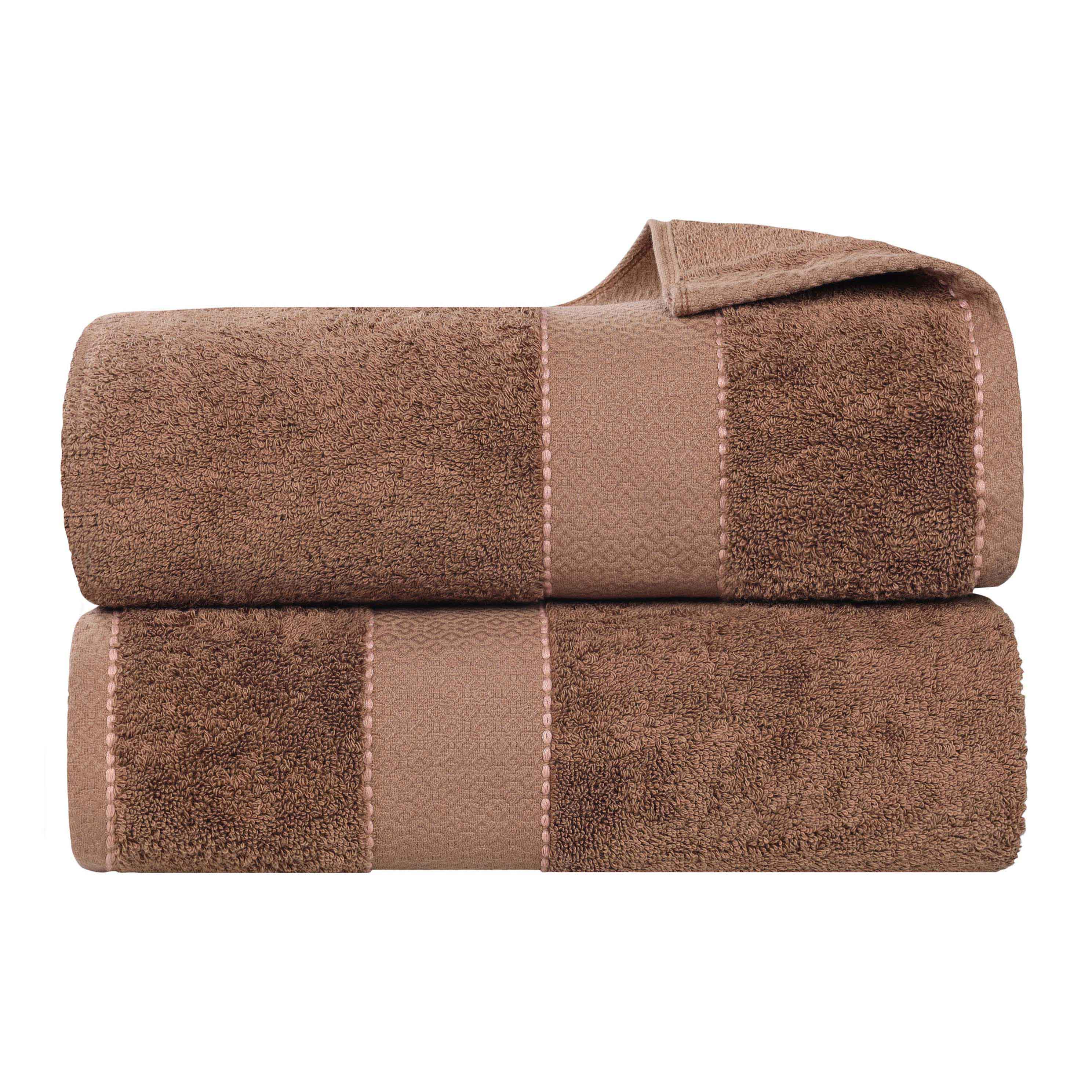 Premium Egyptian Giza Cotton Bath Towel Set of 2 - Ultra Absorbent & Soft Luxury Bath Sheets for Spa, Hotel & Home Use - Made in Egypt with Long-Staple Cotton